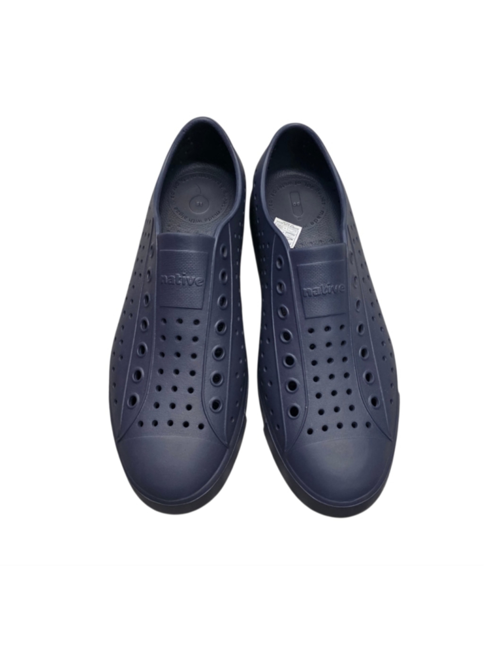 Native Slip-On Shoes in Navy Blue Unisex 8M | 10W